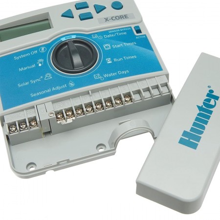 Hunter XC-401i-E – Programador X-Core 4 estaciones, interior