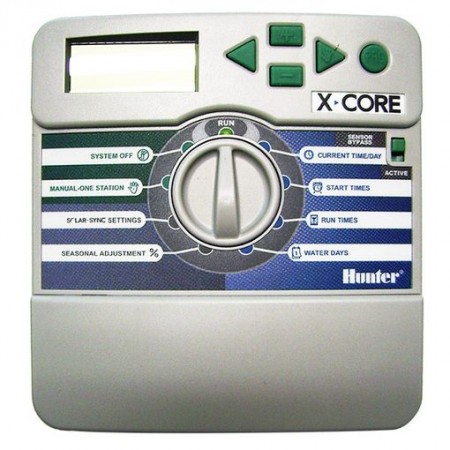 Hunter XC-801i-E – Programador X-Core 8 estaciones, interior
