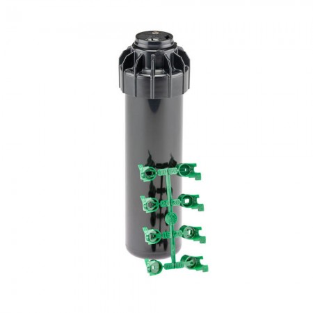 Hunter SRM-04 – Mini aspersor emergente 10 cm, alcance 4,3–10,7 m